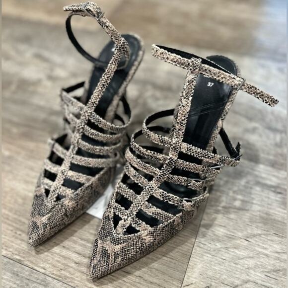 ZARA Strappy Heels NWT - Picture 4 of 12